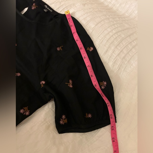 Madewell Short-Sleeve Cattail Tiered Dress in Amie Floral XS - Picture 5 of 6